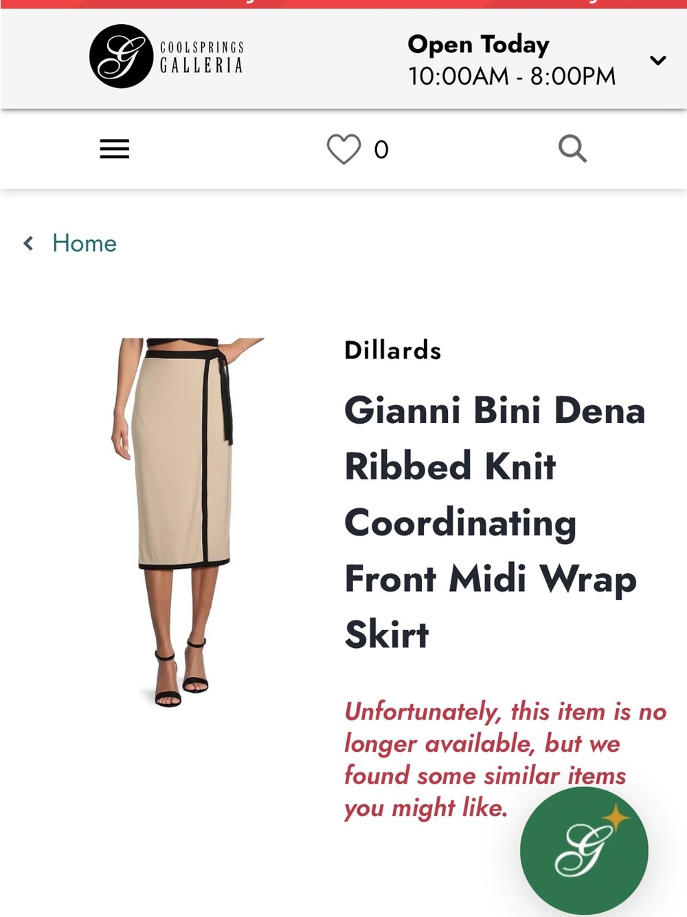 Women Giani Bini wrap around skirt
